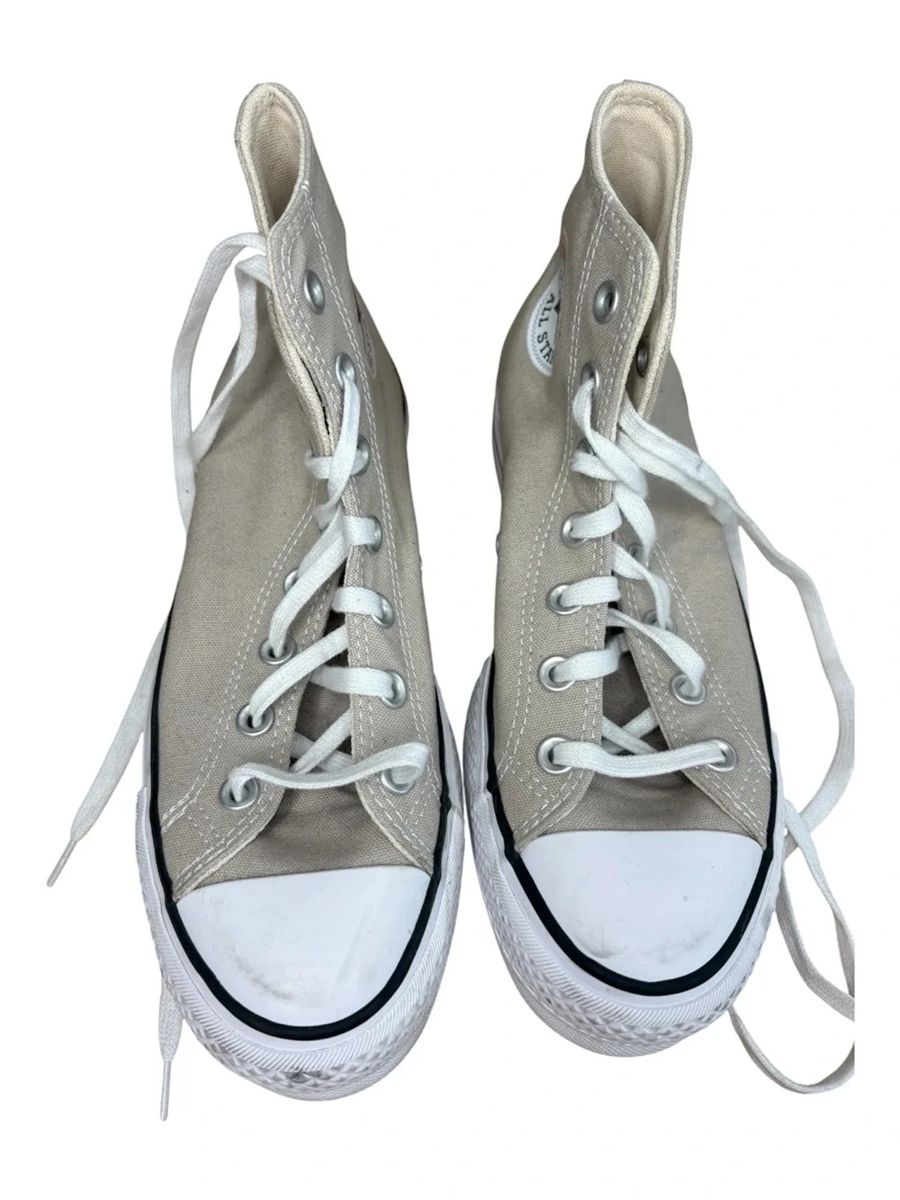 Converse Chuck Taylor All Star Lift Hi Platform sneakers tan size 7.5